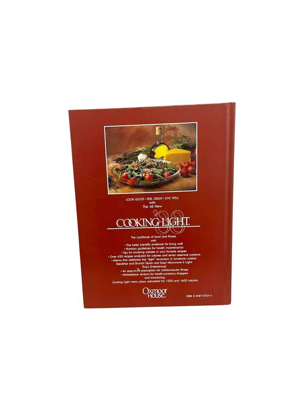Cooking Light ’88 Cookbook Vintage 1988 Hardcover Southern Living Oxmoor House